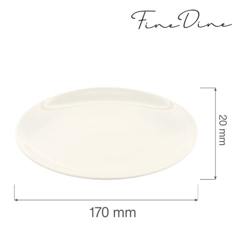 Talerz bez rantu Crema 170 mm - Fine Dine