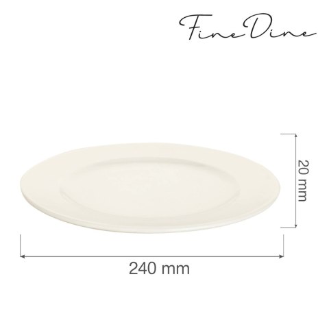 Talerz płytki Crema 240 mm - Fine Dine