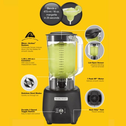 Profesjonalny blender barmański HBB908R-CE 1.25l - Hamilton Beach Commercial