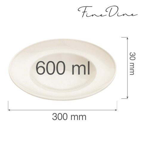 Talerz do pasty Crema 300 mm - Fine Dine