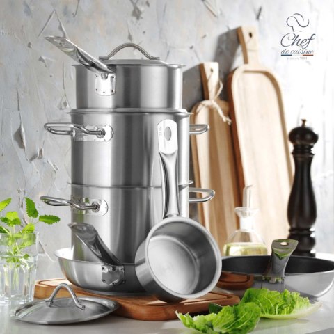 Garnek ze stali nierdzewnej wysoki king size 155l śr. 600x(H)550 mm Chef de Cuisine