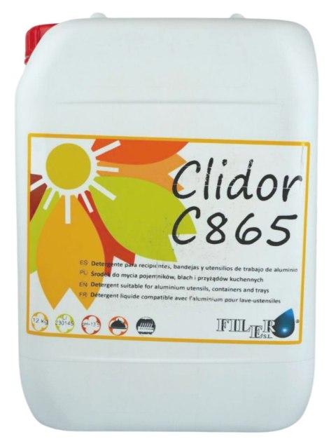 Płyn CLIDOR C865 (F865Plus) 12kg do aluminium i blach do zmywarek gastronomicznych - FILER