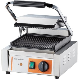 Kontakt grill pojedynczy, ryflowany, Caterina, P 1.8 kW